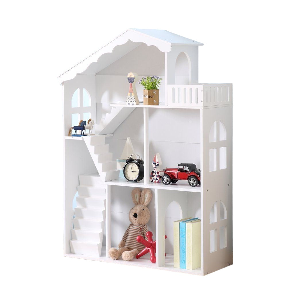 Ella Dollhouse Bookcase Storage Unit (White)