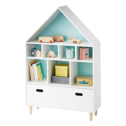 White Ivy Large Kids Bookcase Storage Unit