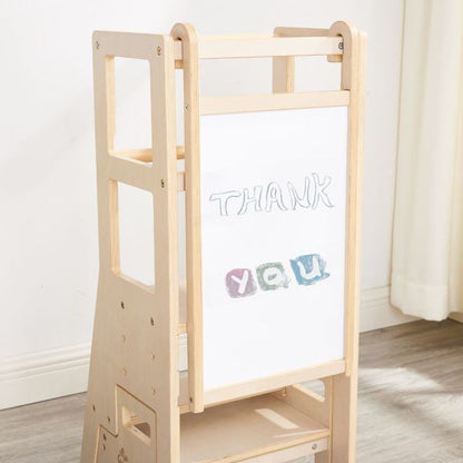 Montessori Learning Tower with Step Stool & White Board