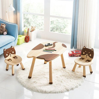 Little Kitten Solid Timber Table and Chair Set