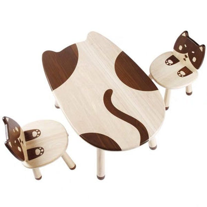 Little Kitten Solid Timber Table and Chair Set