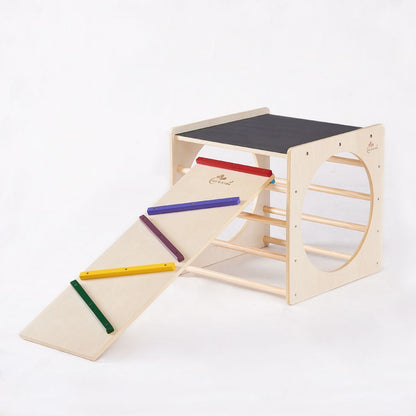 Pikler Activity Play Cube with Blackboard