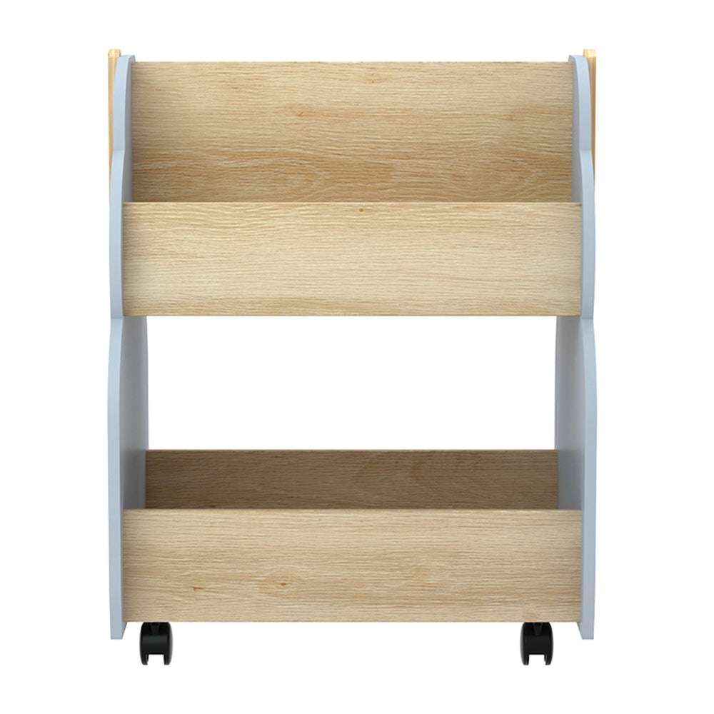 Keezi Kids Toys and Books Organiser Display Shelf with Wheels