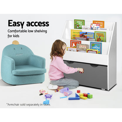 Keezi 3 Tiers Kids Bookshelf with Storage