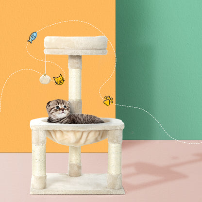 Camila Cat Tree Scratching Post And Toy House Bed (69 cm)