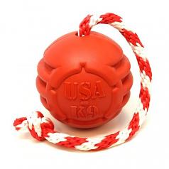 Sodapup Star & Stripes Ball & Rope Rewards Dog Toy