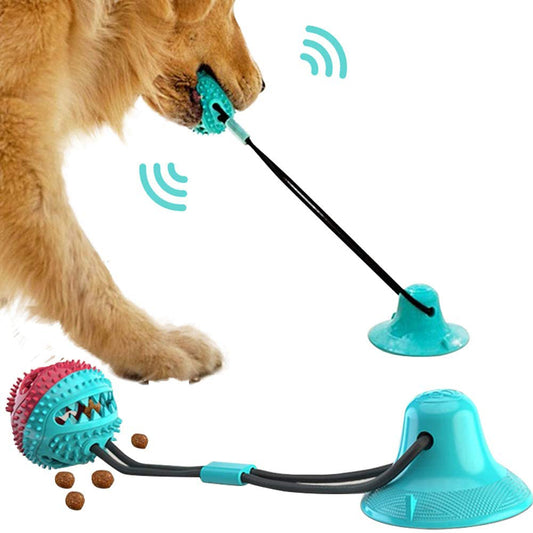 Interactive Dog Ball Toy with Silicon Suction Cup