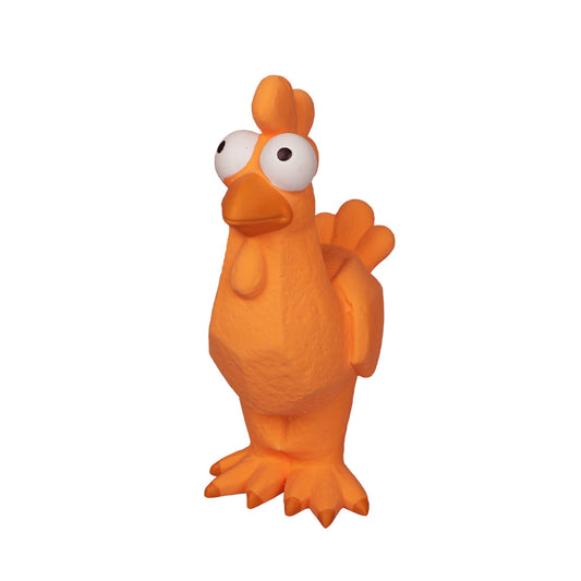 Orange Chicken Squeaky Dog Chew Toy