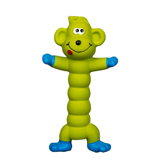 Green Monkey Squeaky Dog Chew Toy